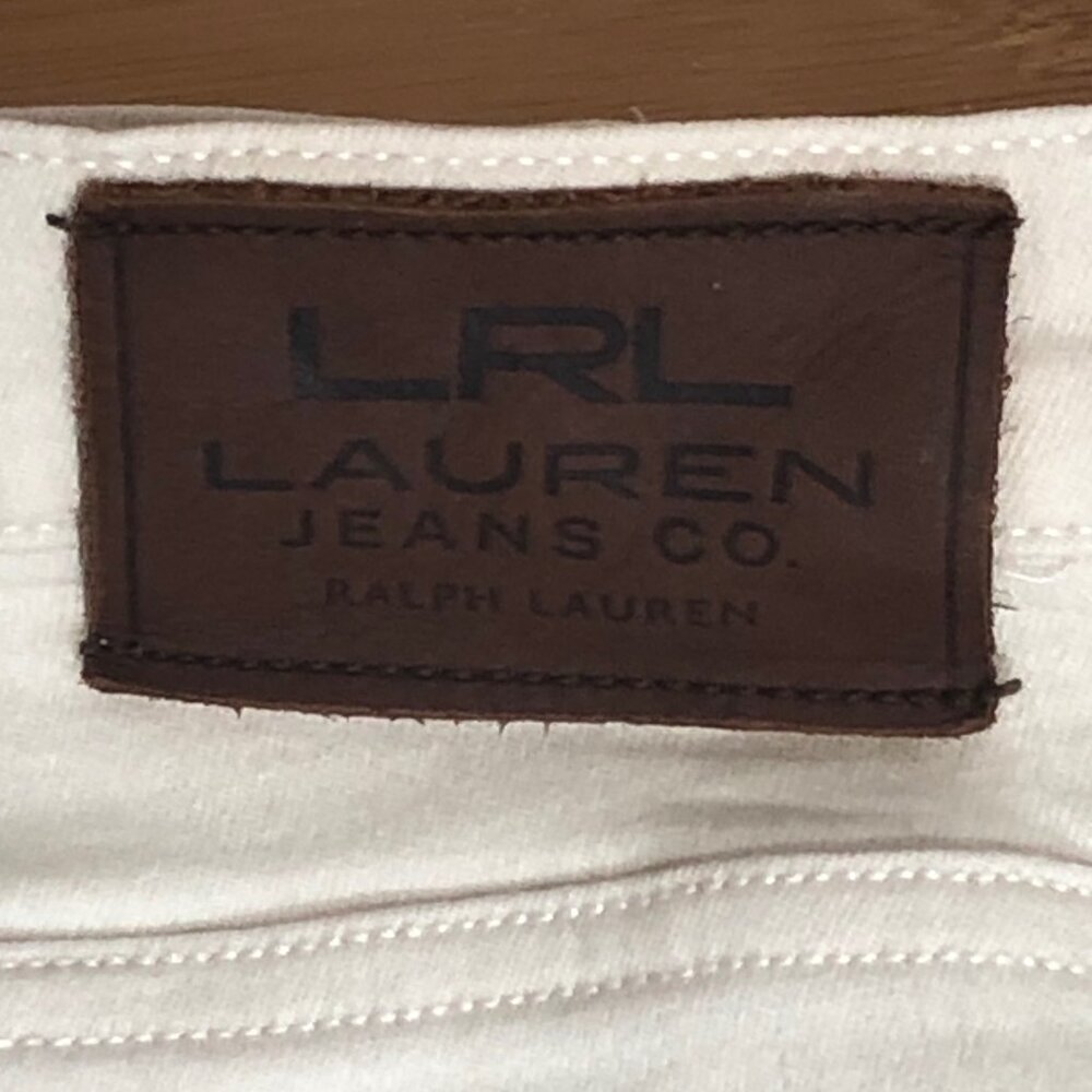LRL Lauren Jeans Co. Women's FIve Pocket White Jeans Size 14 #NewEnglandCasual - Picture 4 of 13